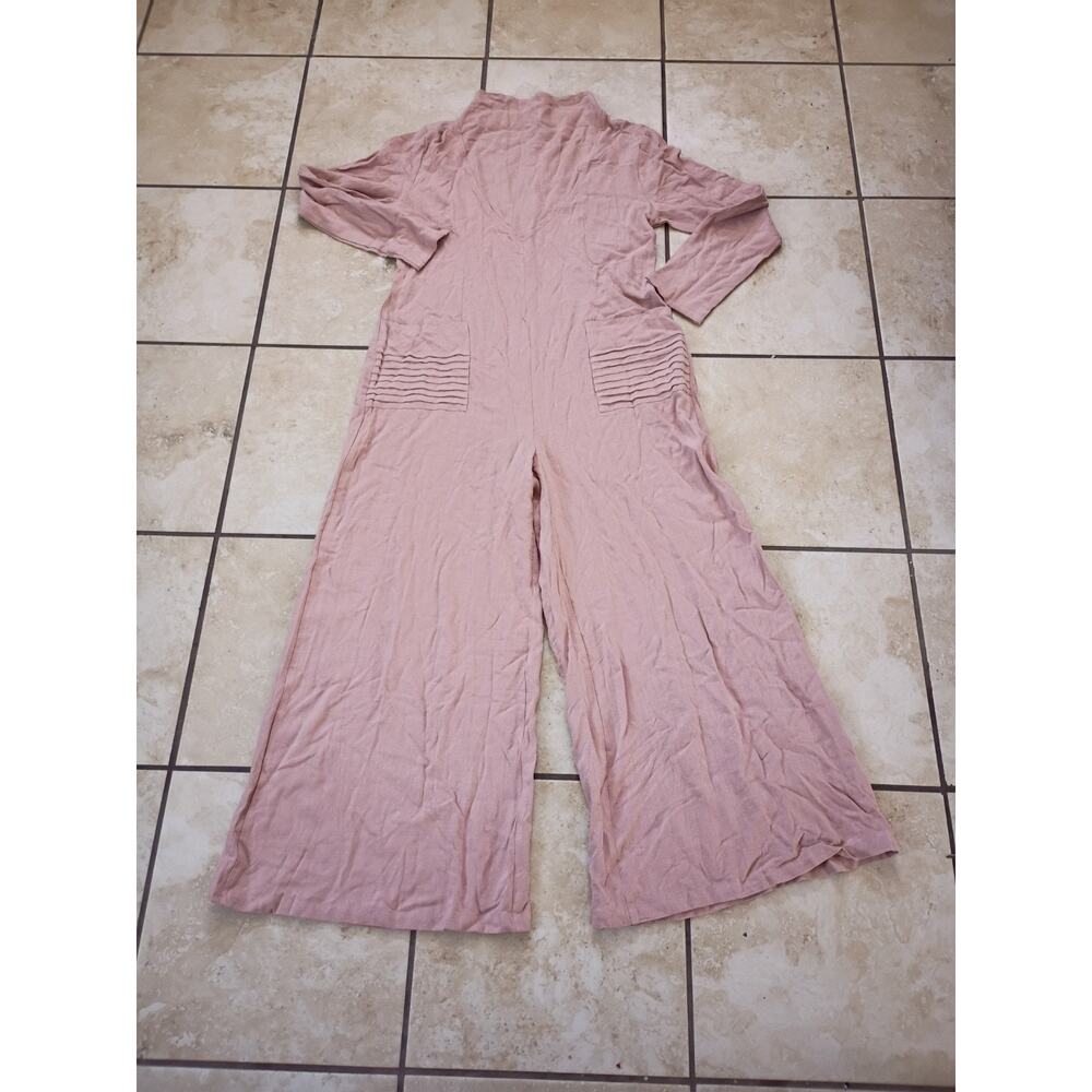 Boho Duty Rose long-sleeve jumpsuit Large Oshoplive Wide leg